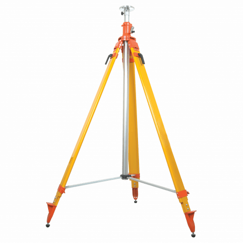 Seco Extra Tall Fiberglass Elevator Tripod with adjustable center column.