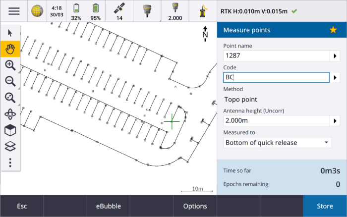 Trimble Access Measure Points